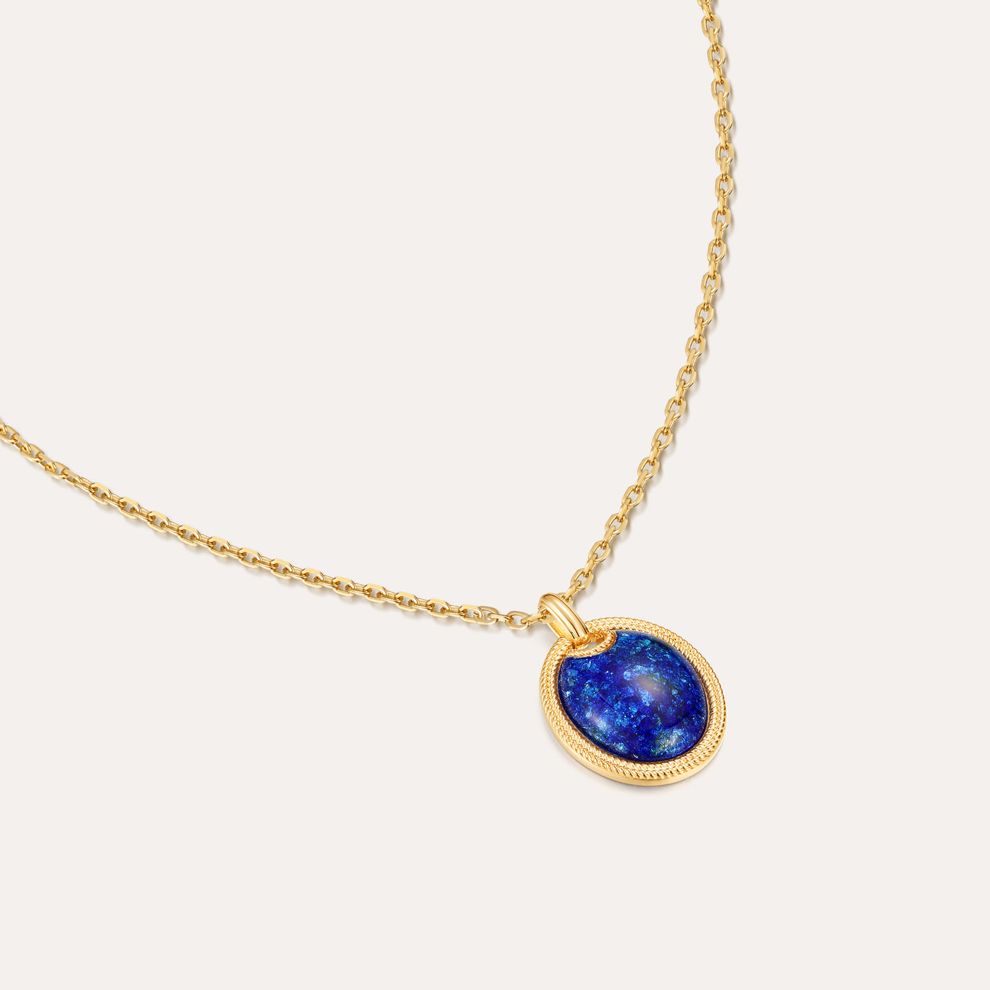 ‘Universe’ Enamel Rope Necklace, Oval