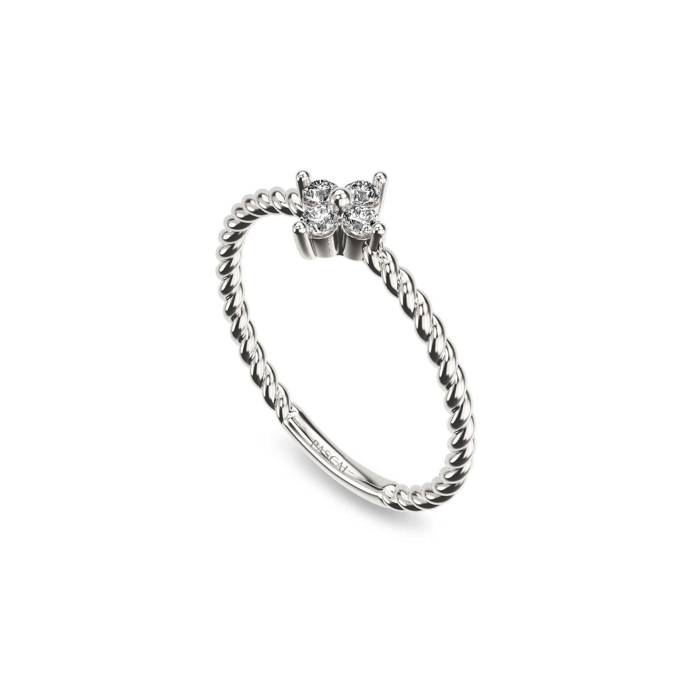 Lucky Clover Diamond Ring