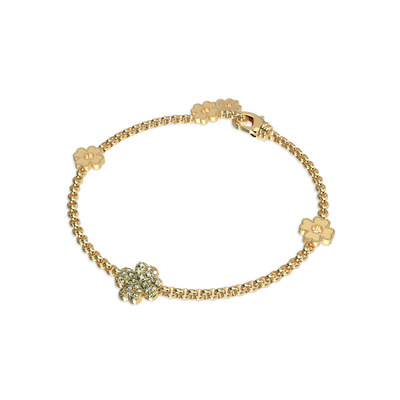 'Lucky Clover' Fancy Diamond Bracelet, 5 motifs