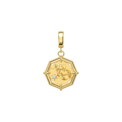 12 Zodiac Medal Charm