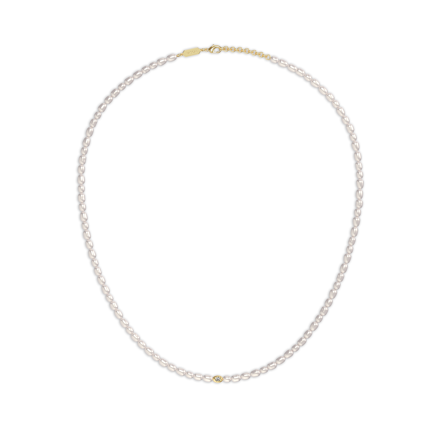 Millet Treasure Pearl Diamond Clavicle Necklace