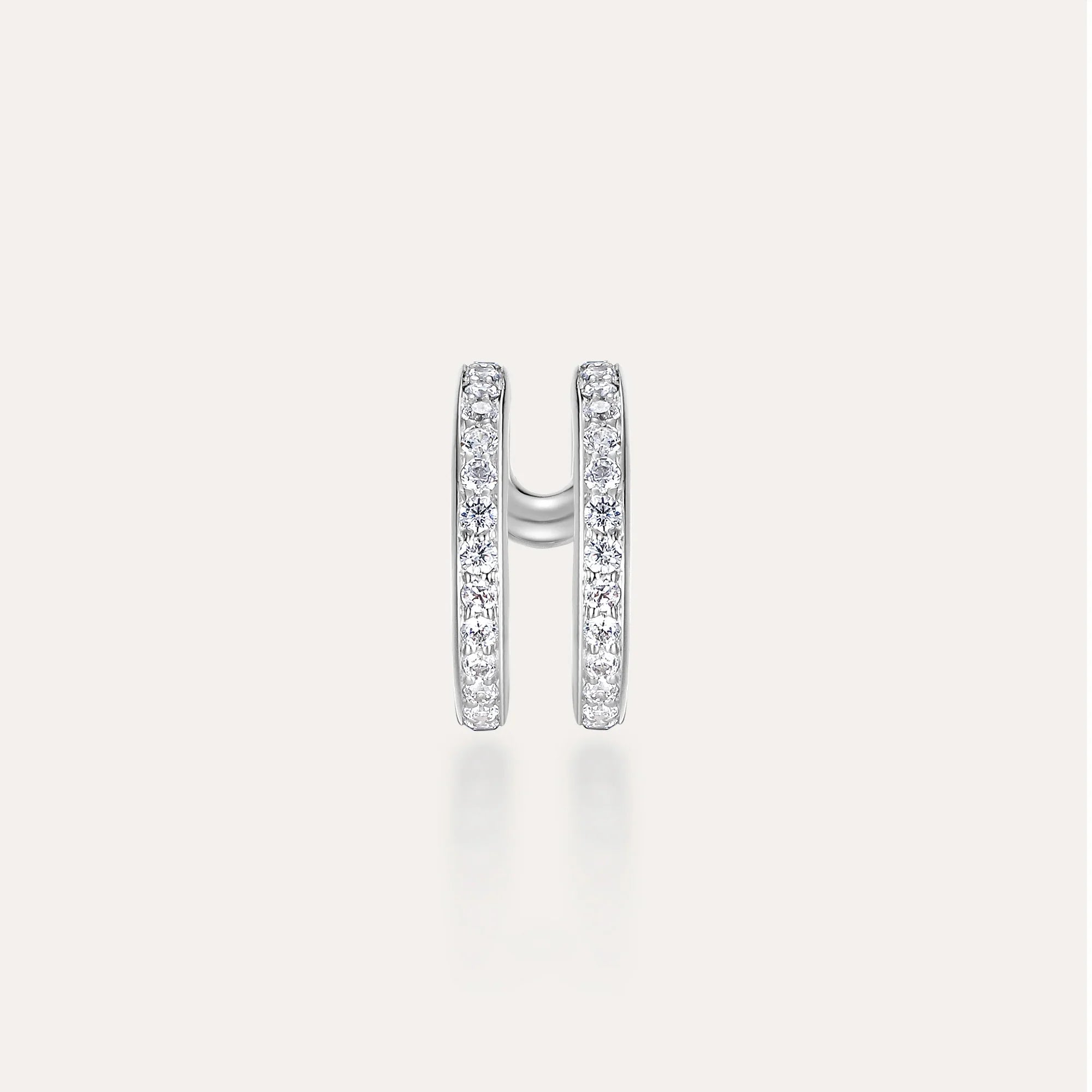 Entwine Dual Row Diamond Ear Cuff