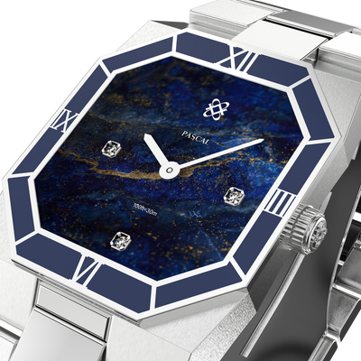 Octagonal Enamel Diamond Watch