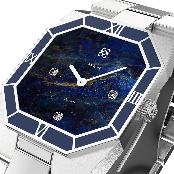 Octagonal Enamel Diamond Watch - Galactic Quest | PASCAL