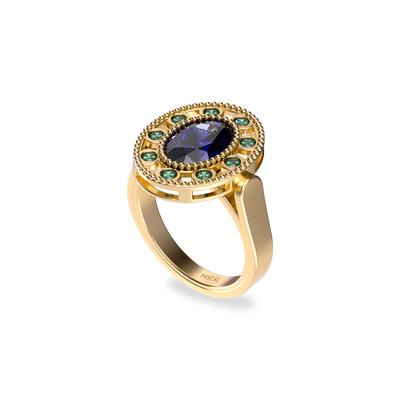 'PASCAL x Dess Dior' Gemstone Cocktail Ring