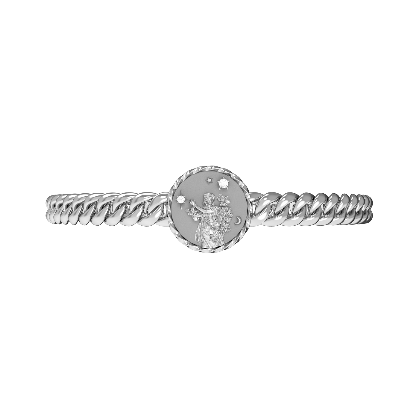 Virgo Amulet Cuban Bracelet