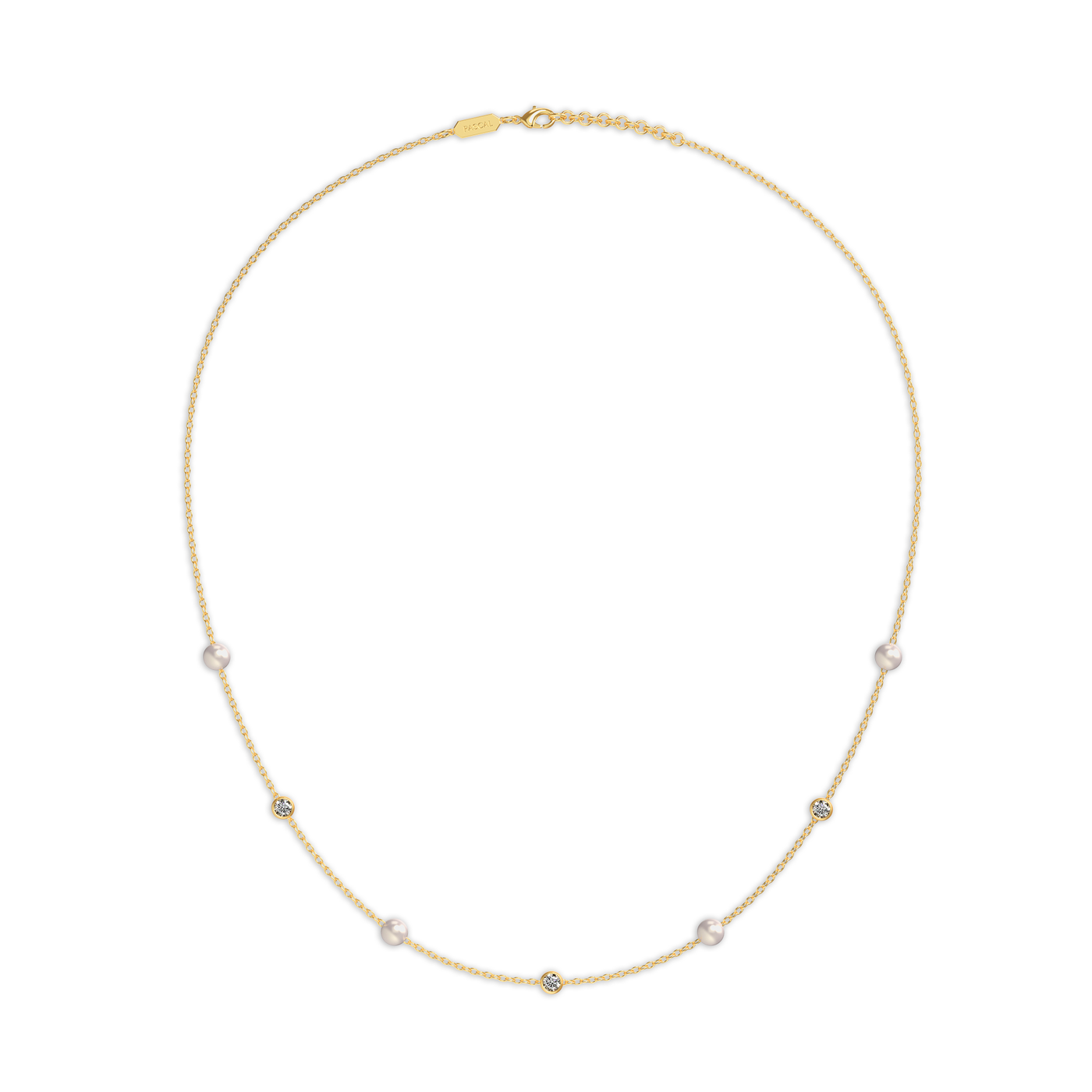 Gypsophila Pearl Diamond Necklace