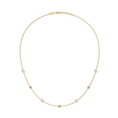 Gypsophila Pearl Diamond Necklace