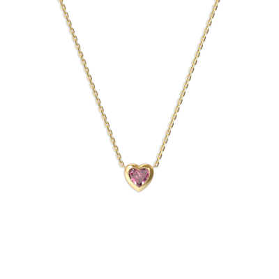 Heart Gemstone Necklace and Ring Set