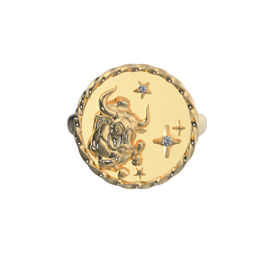 Taurus Signet Ring