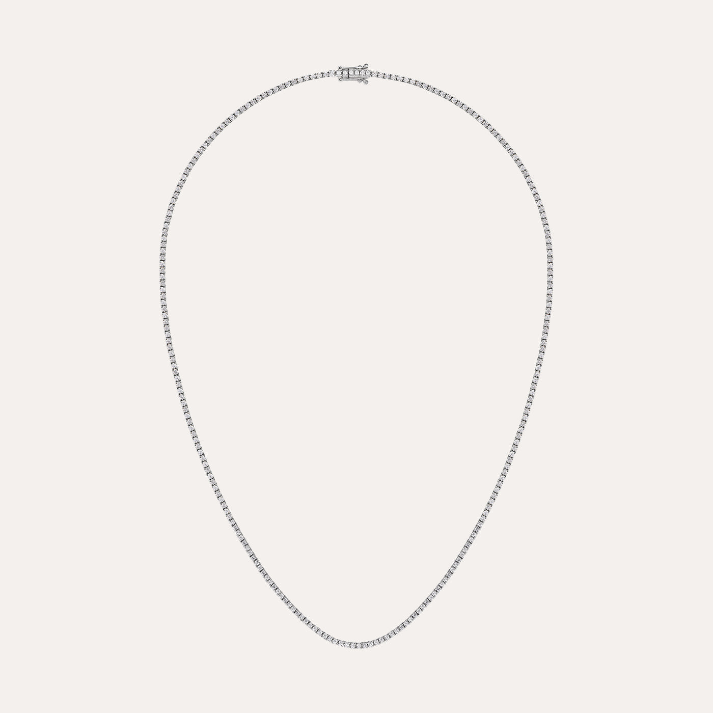 Classic Diamond Tennis Necklace, 1.5mm