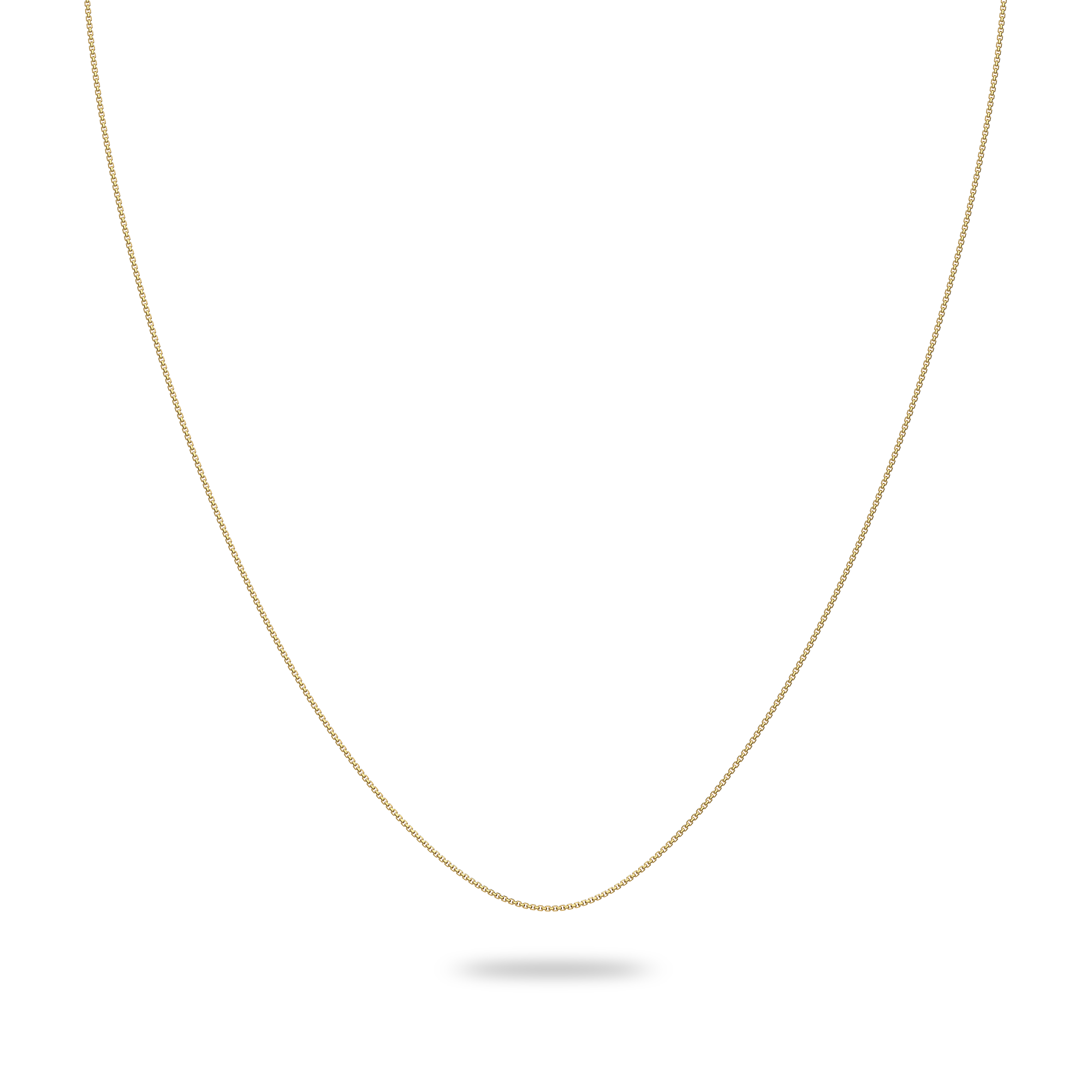 Box Chain, 0.8mm - PASCAL#color_18k-yellow-gold-vermeil