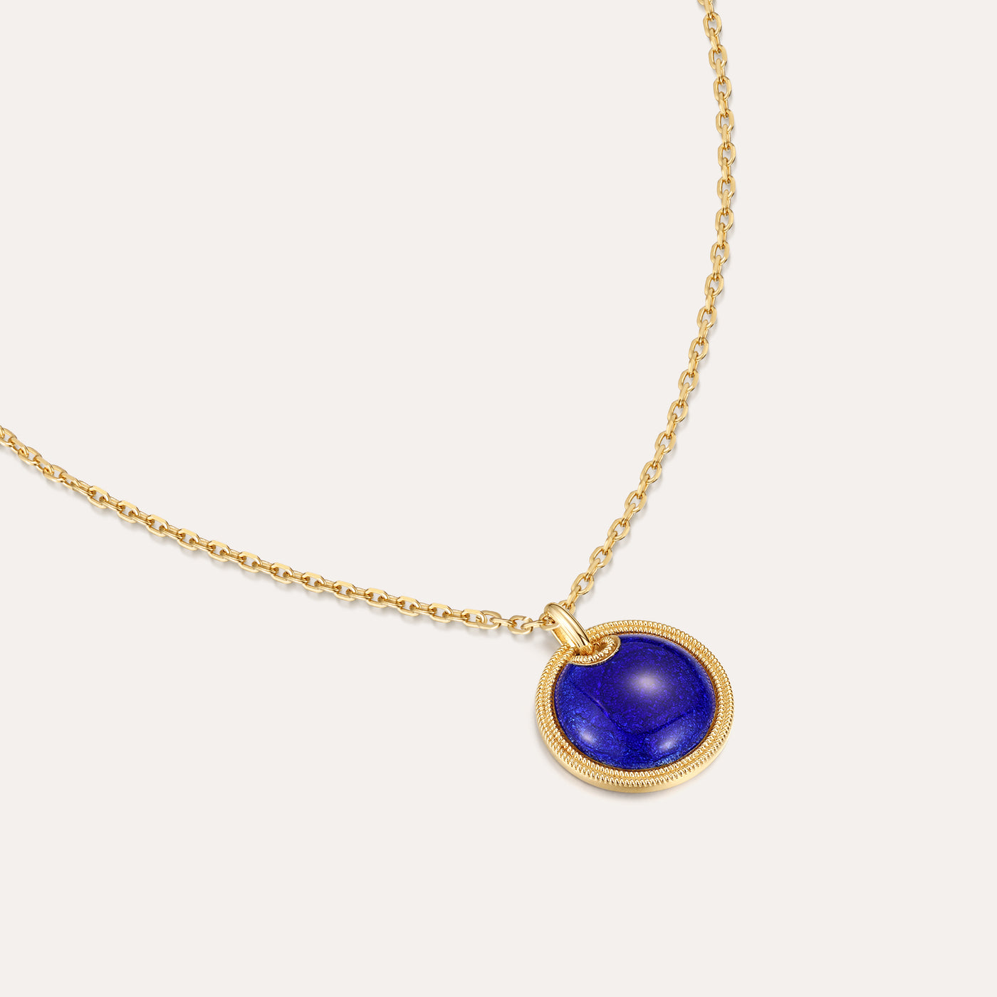 ‘Universe’ Enamel Rope Necklace, Round