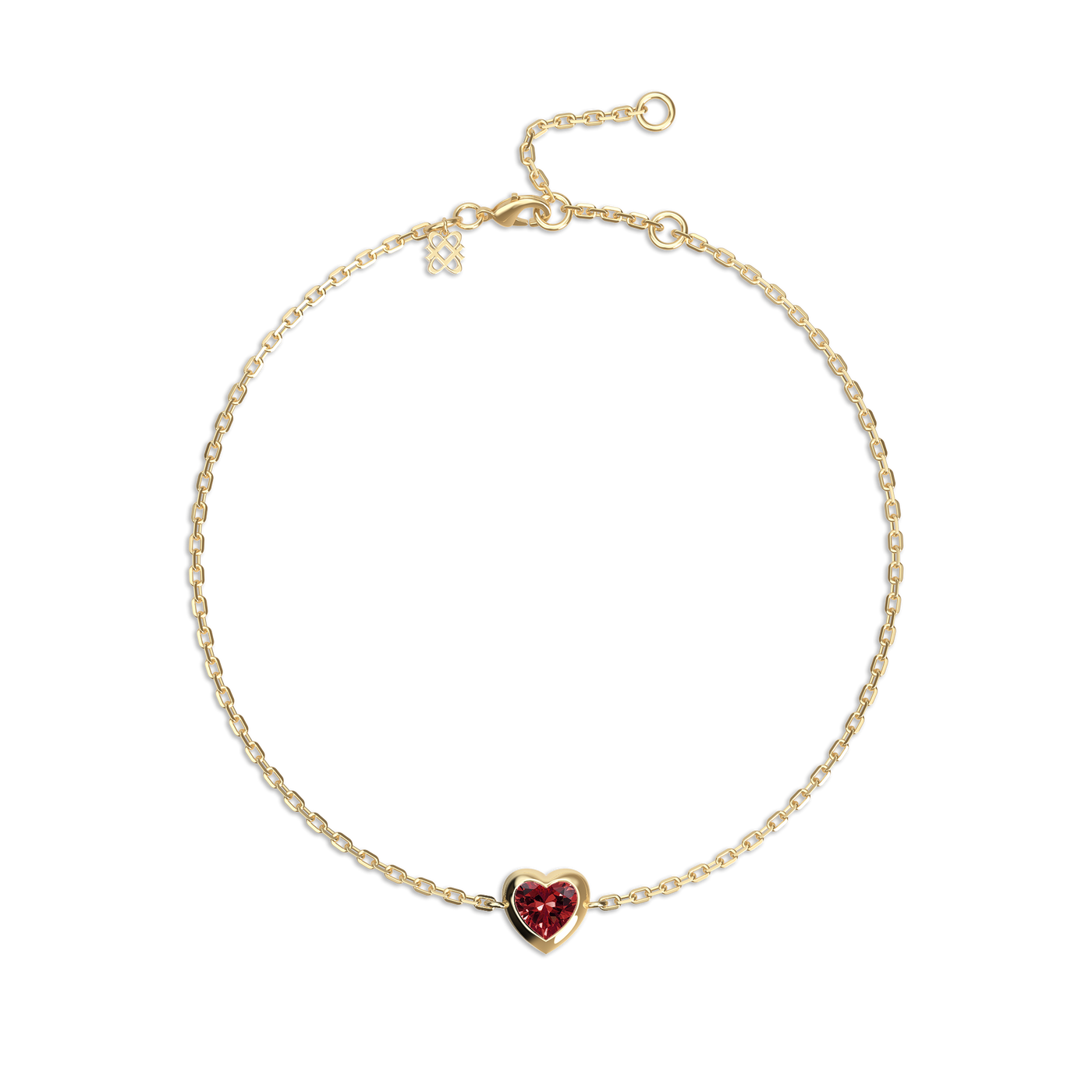 Heart Bracelet and Enamel Ring Set