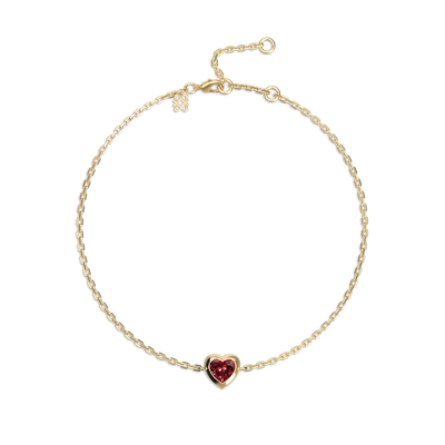 Heart Bracelet and Enamel Ring Set