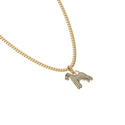 'Airedale Terrier' Pavé Diamond Pendant