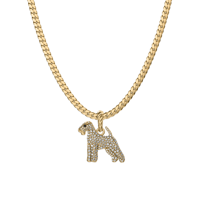 'Airedale Terrier' Pavé Diamond Pendant