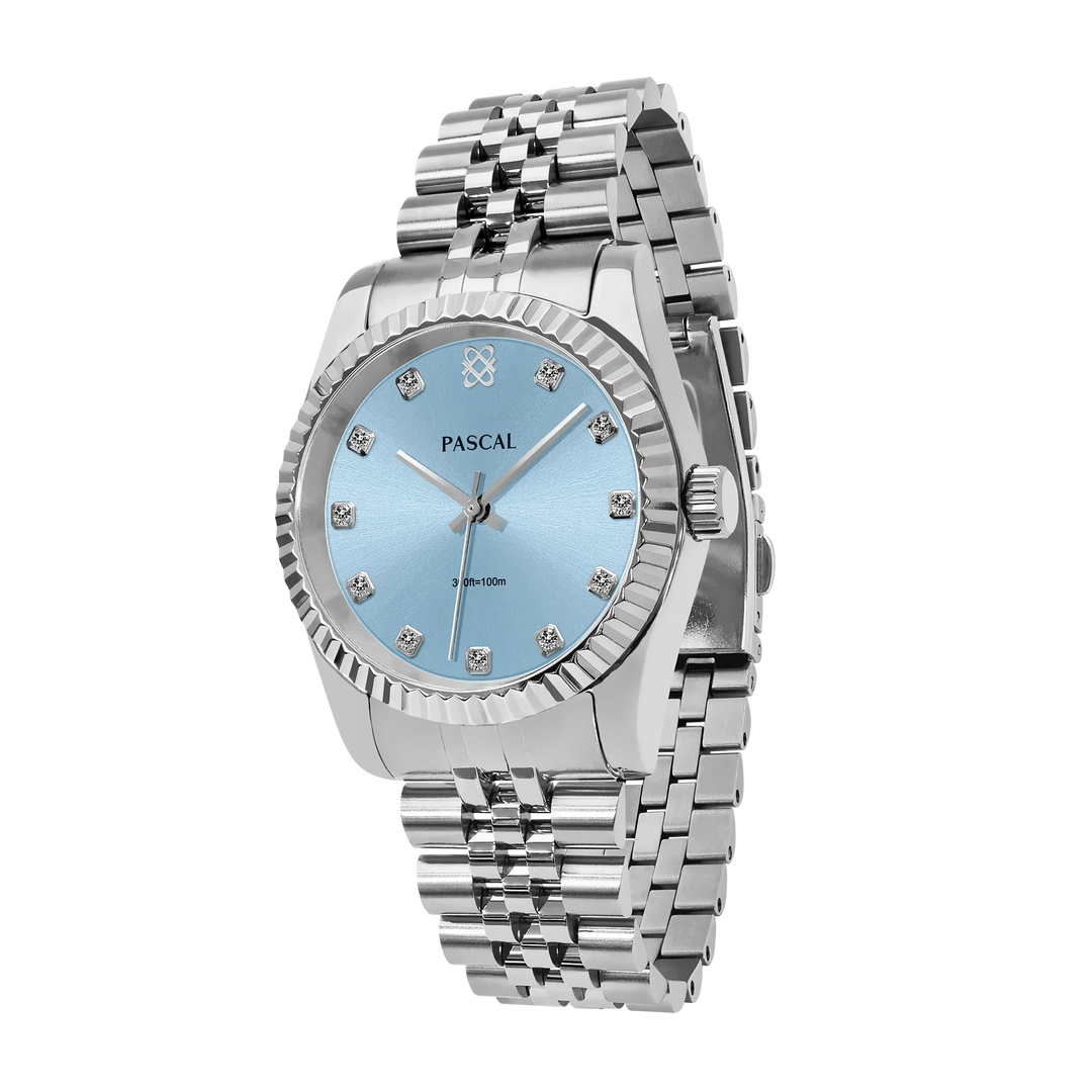 Pascal Silver Diamond Watch Timeless Classic Diamond Watch | PASCAL main image 4