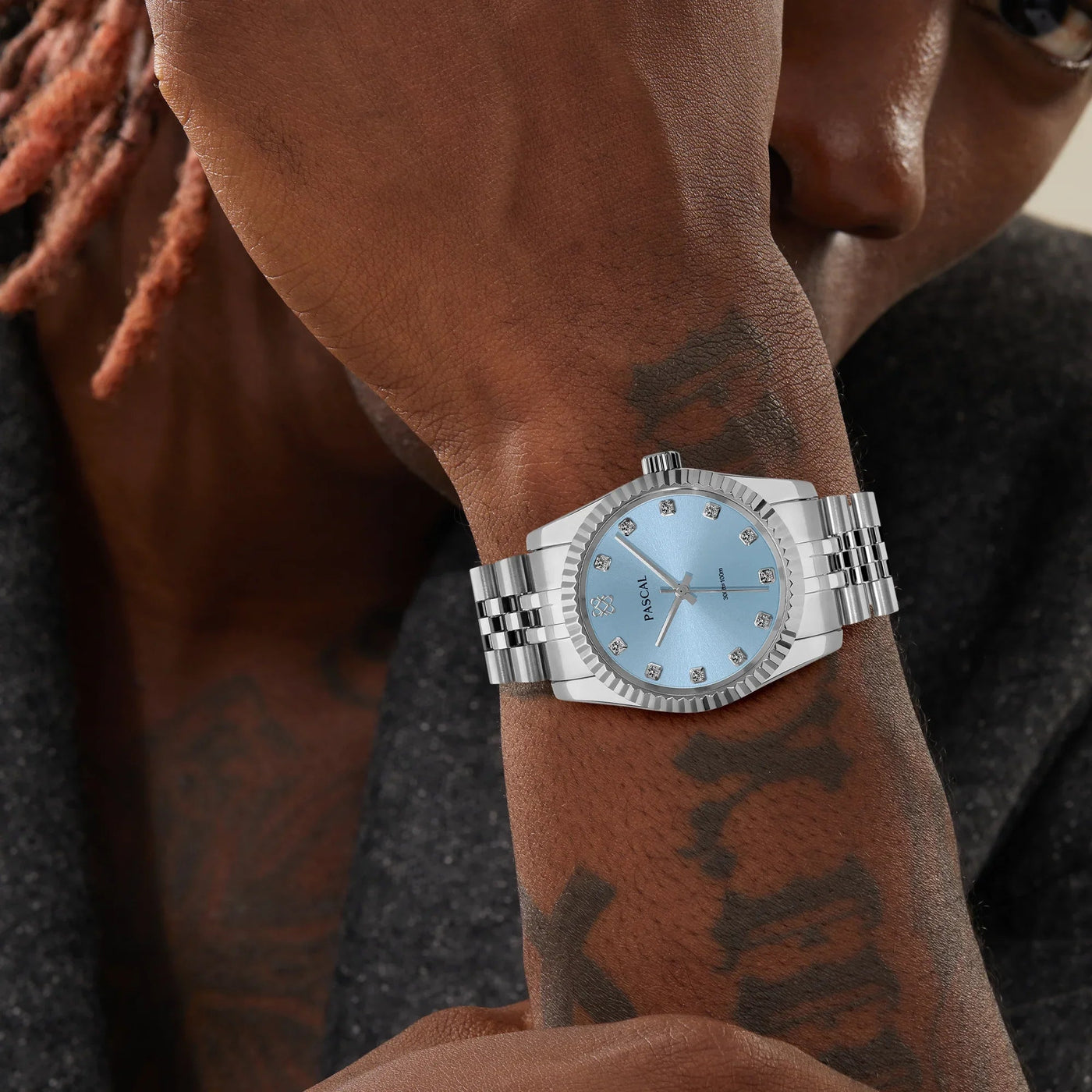 Zeitloses klassisches Diamant-Uhr-Geschenkset