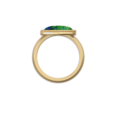 'Universe' Enamel Rope Ring, Shield