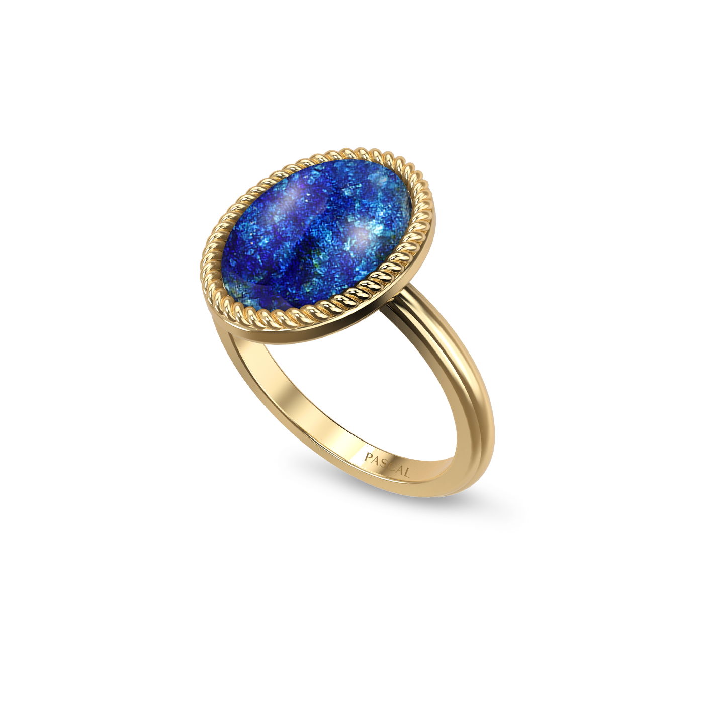 'Universe' Enamel Rope Ring, Oval