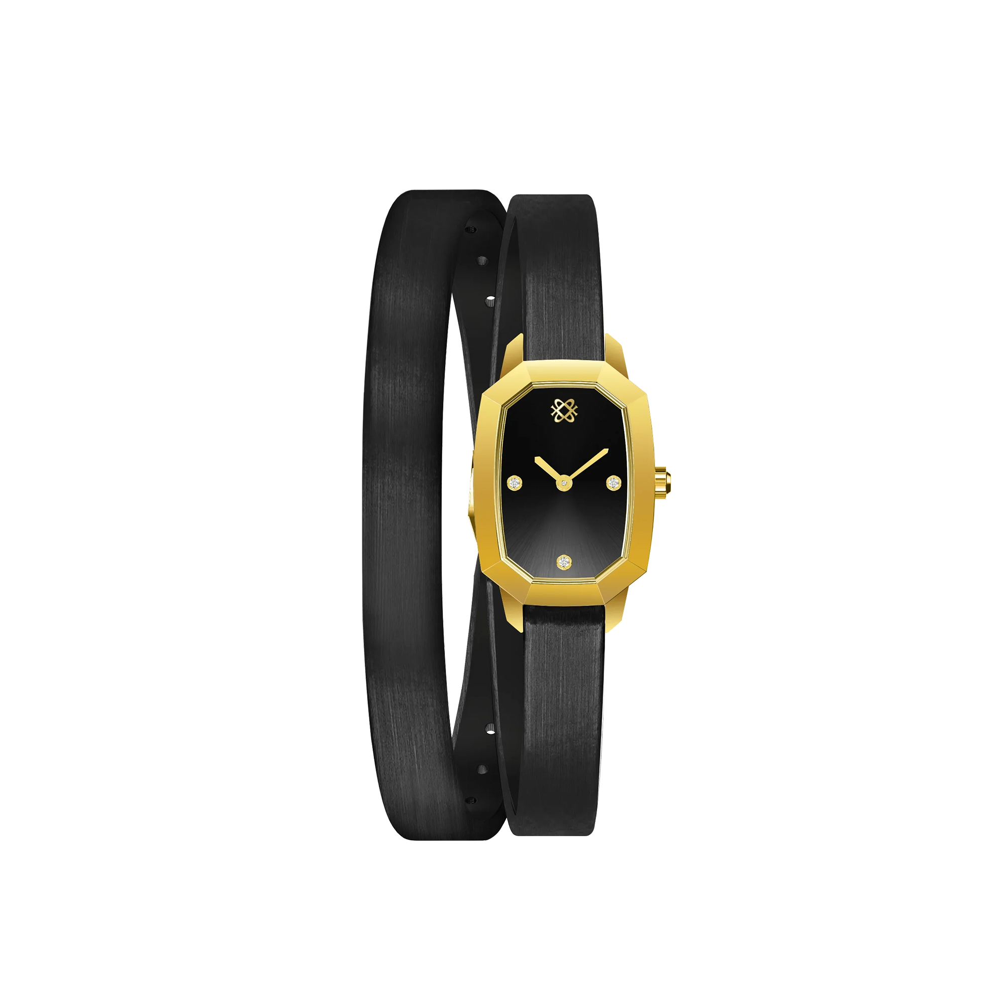 Muse Diamond Watch in Charcoal Gray - PASCAL