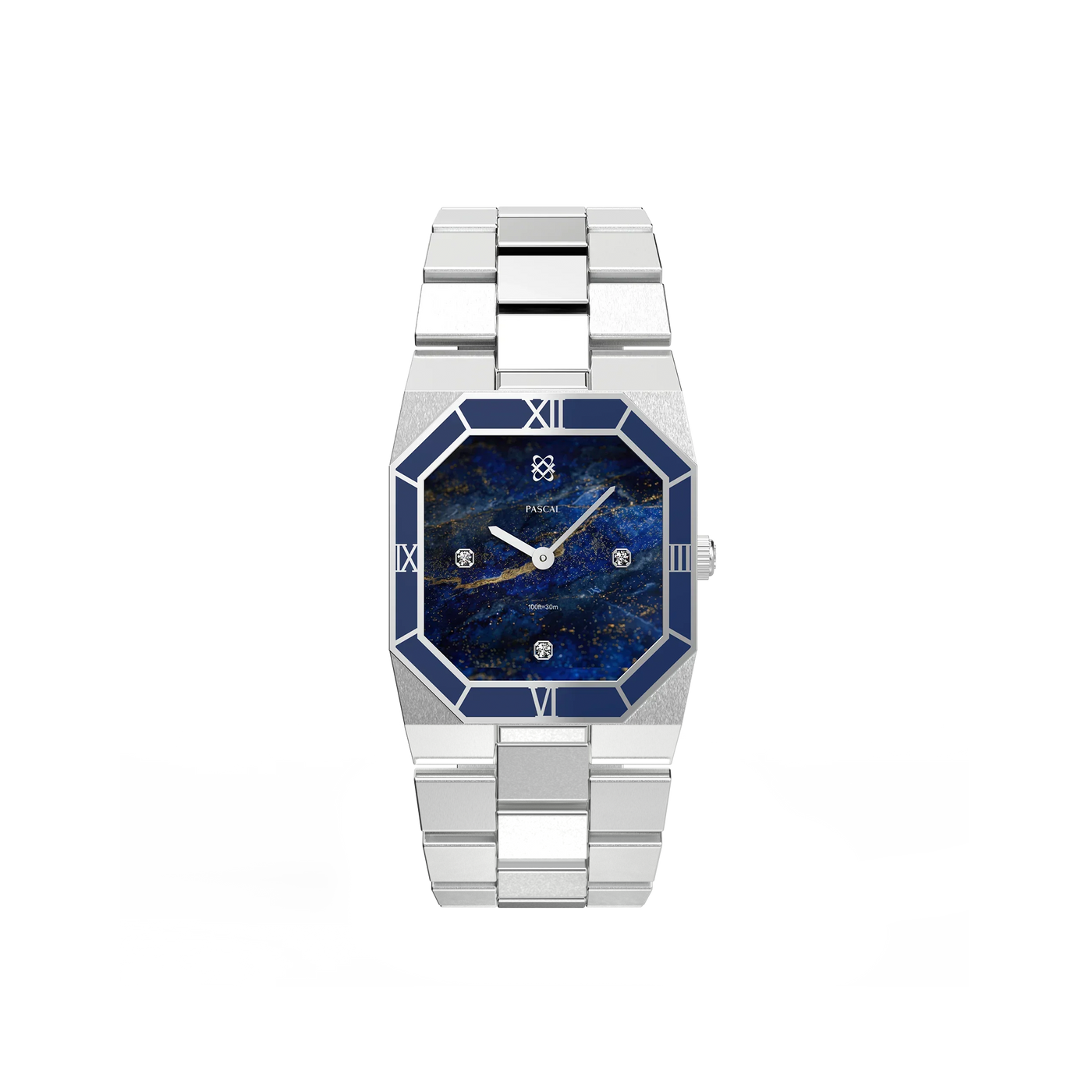 Octagonal Enamel Diamond Watch in Galactic Quest - PASCAL