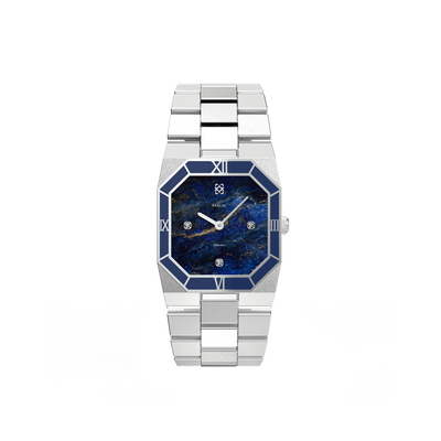Octagonal Enamel Diamond Watch in Galactic Quest - PASCAL
