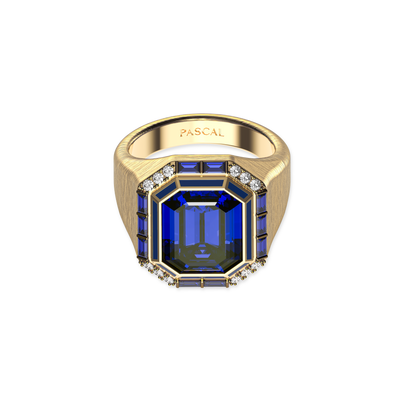 Lavish Gemstone Diamond Cocktail Ring