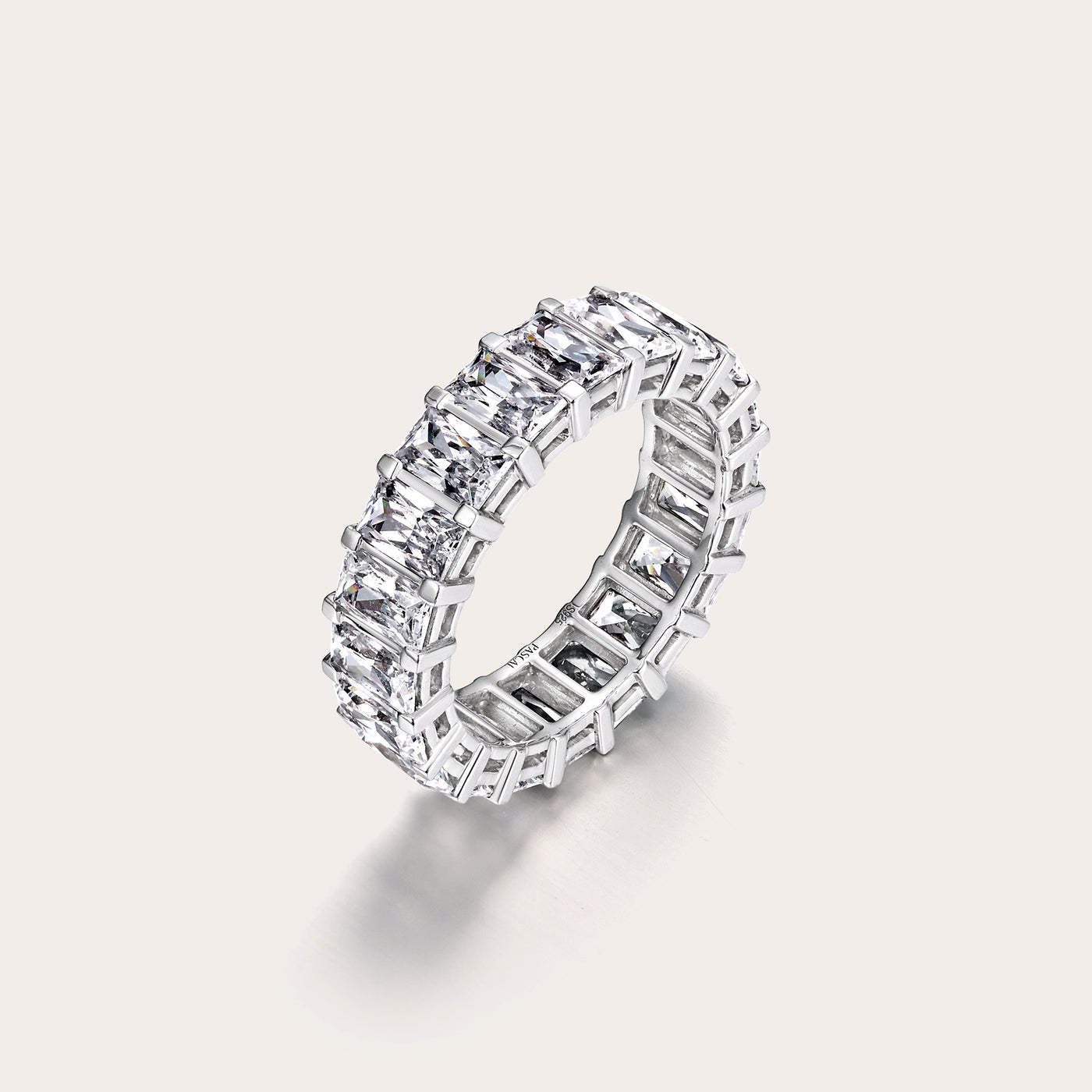 Cluster Baguettes Diamant Eternity Ring