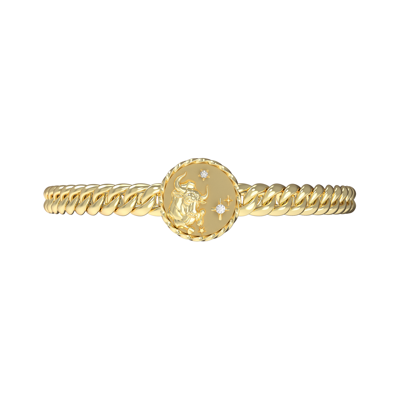 Taurus Amulett kubanisches Armband