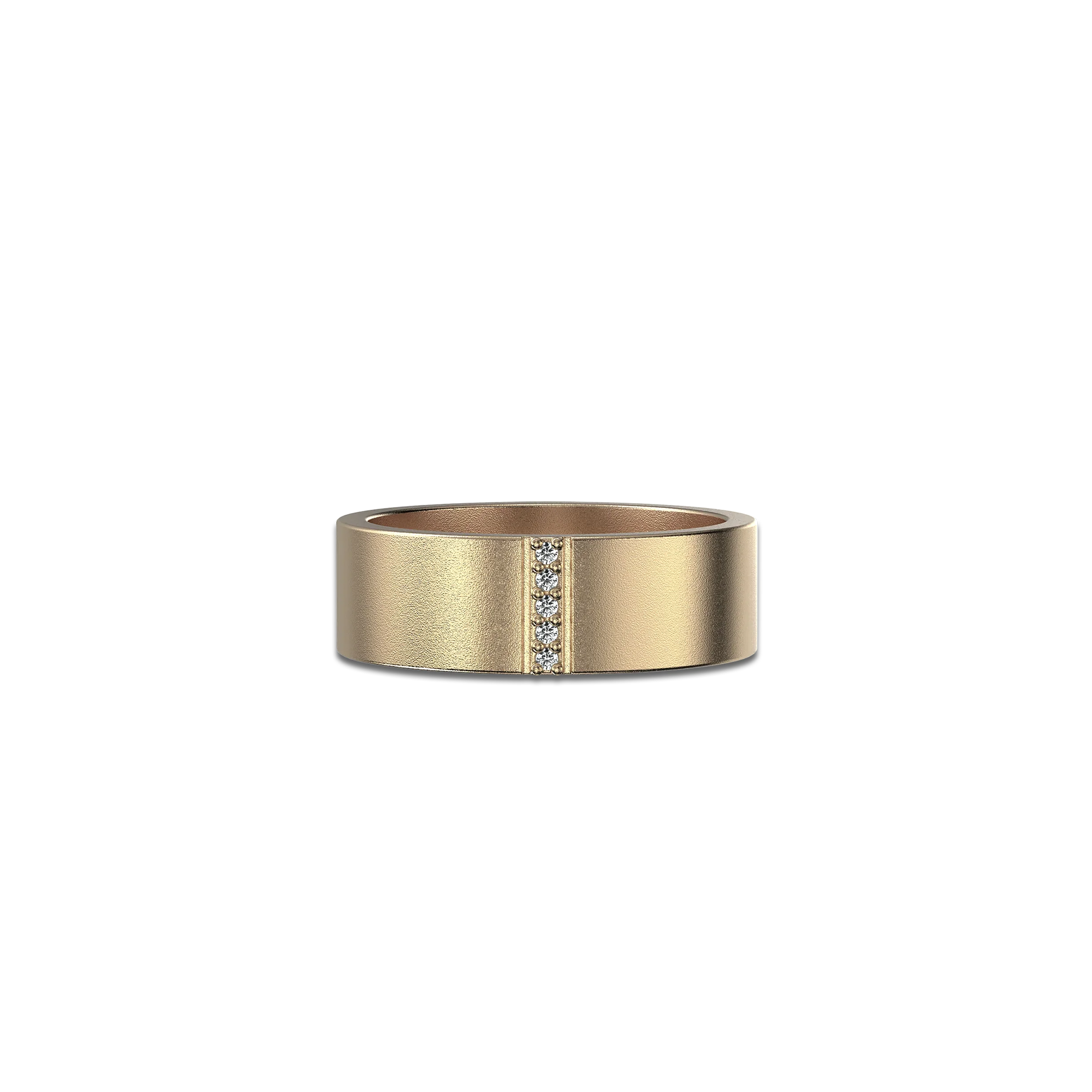 Pave Linear Diamond Promise Ring yellow gold refined style#color_18k-yellow-gold-vermeil-white-diamonds
