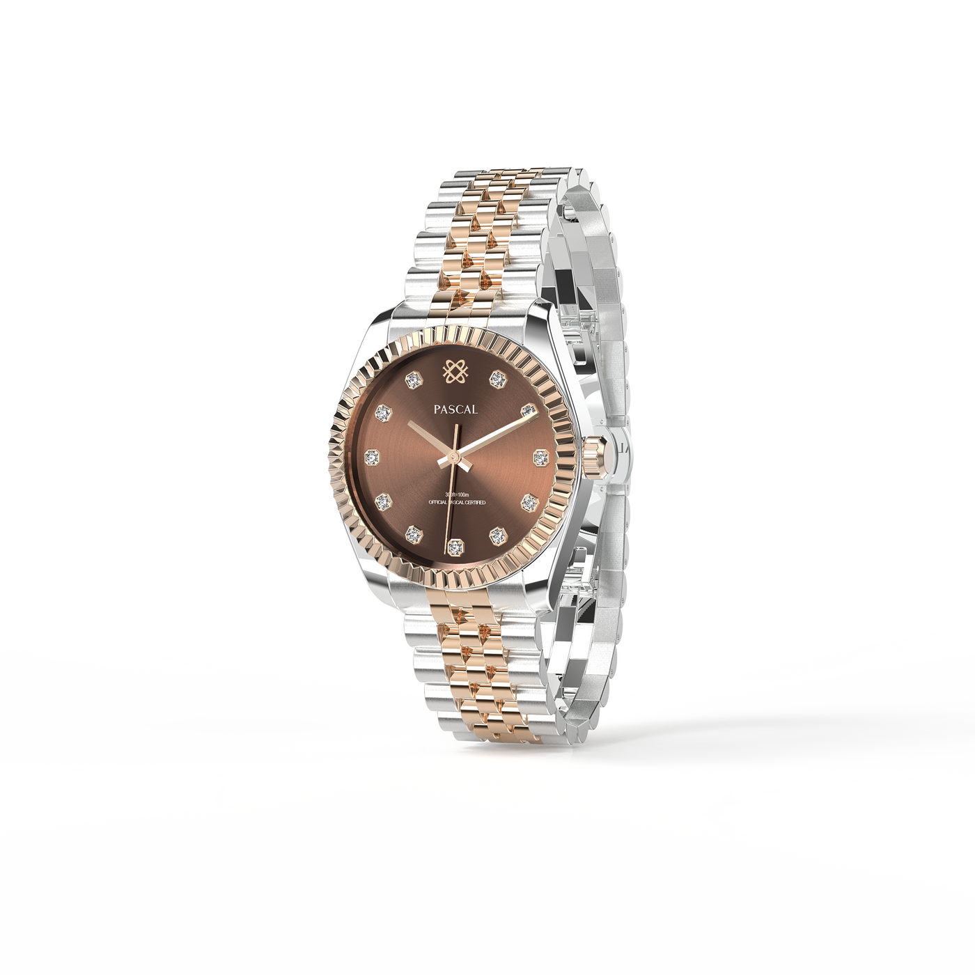 Zeitloses, klassisches Geschenkset mit Uhr und Armband mit Diamanten 