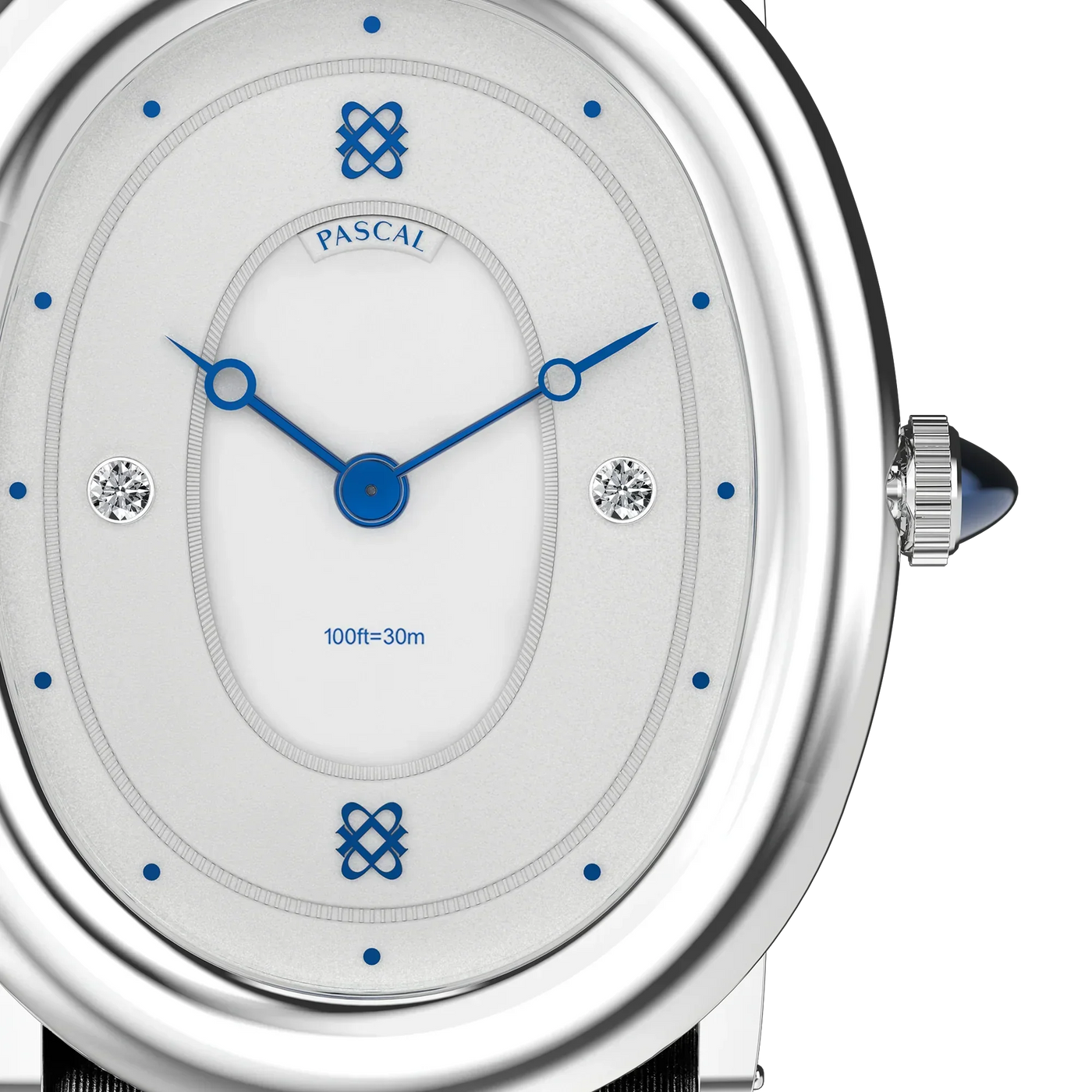 Pascal Watch Square Oval Bubble Diamond Watch | PASCAL