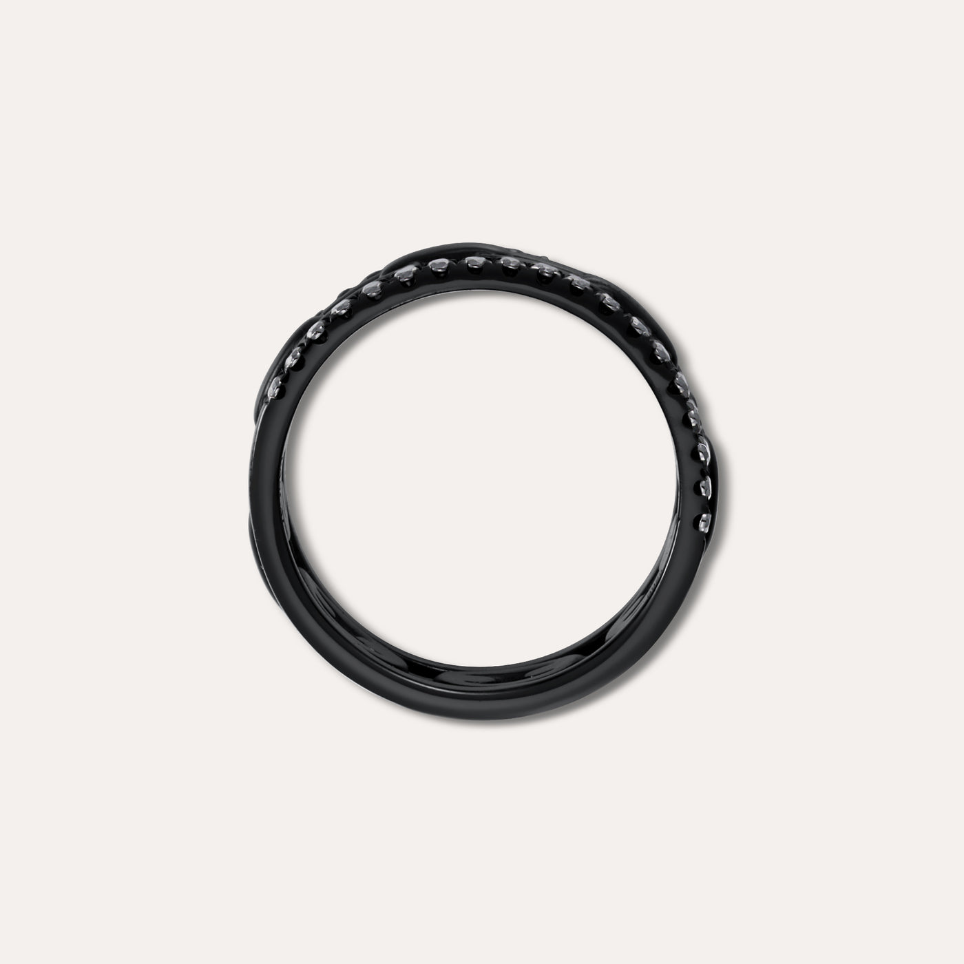 Fusion-Ring mit schwarzem Diamanten
