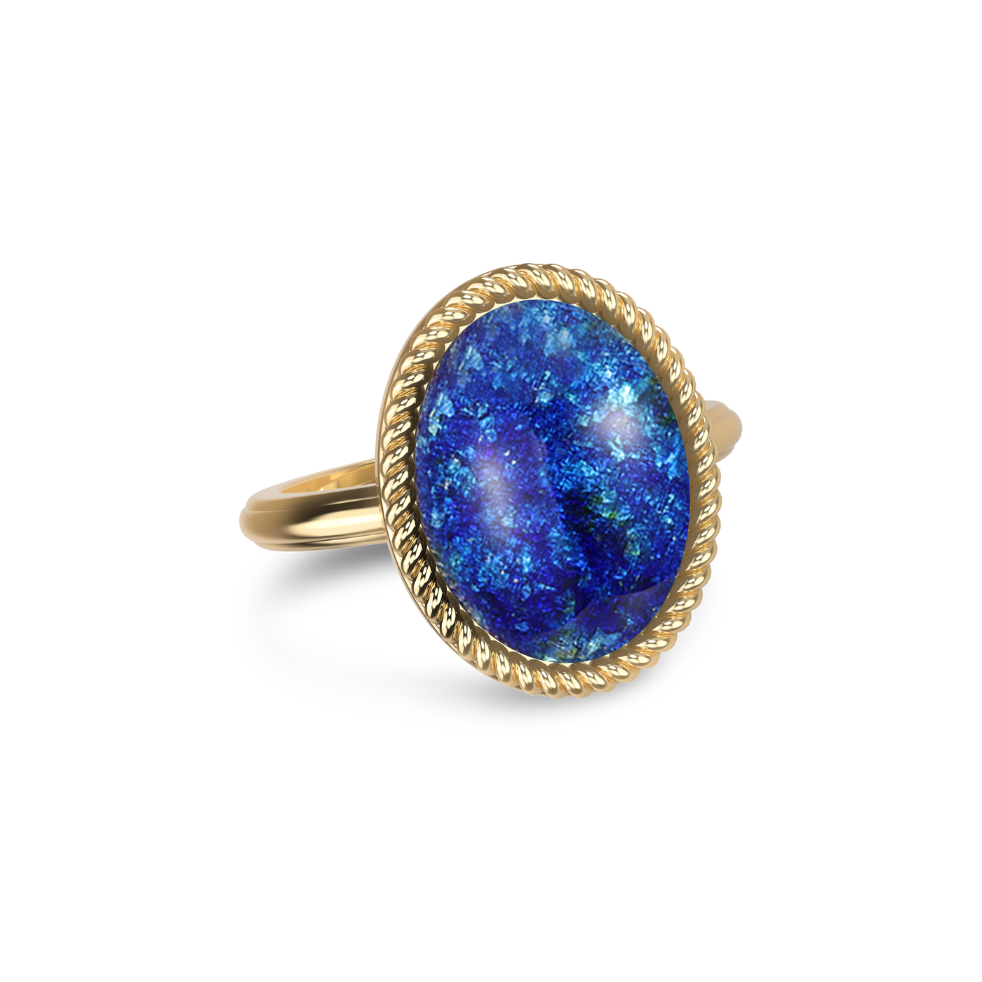 'Universe' Enamel Rope Ring, Oval