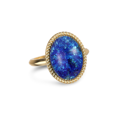 'Universe' Enamel Rope Ring, Oval