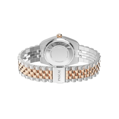 Coffret cadeau montre et bracelet en diamant classique intemporel 