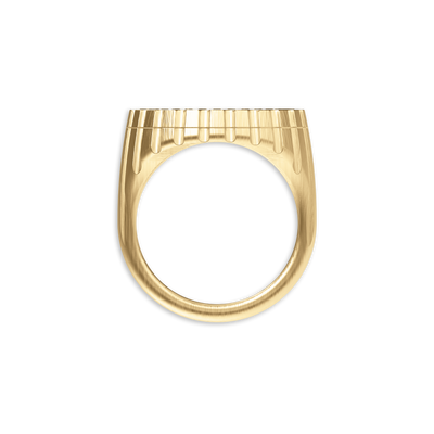 Abgeschrägter Pavé-Diamant-Bandring 