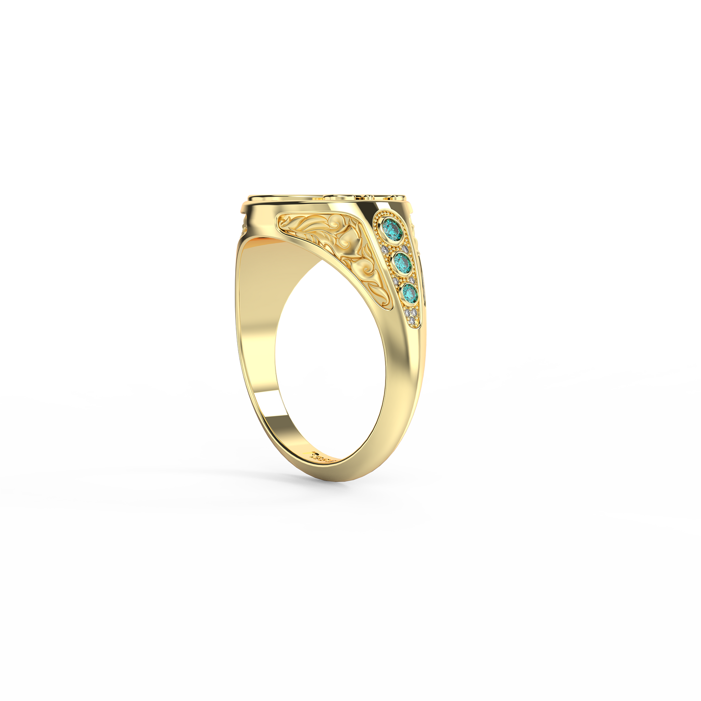Initial Signet Ring