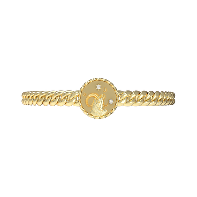 Zodiac Amulet Cuban Bracelet