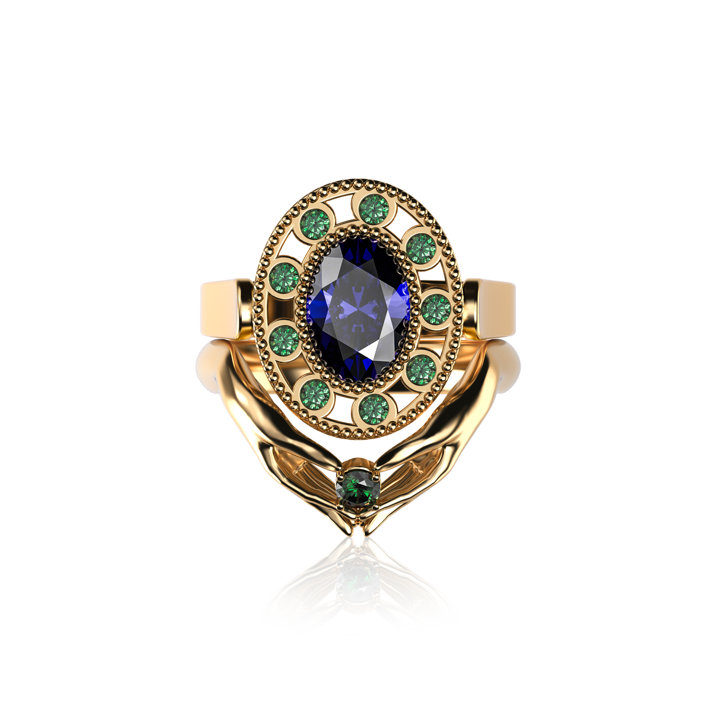 'PASCAL x Dess Dior' Gemstone Pray Ring