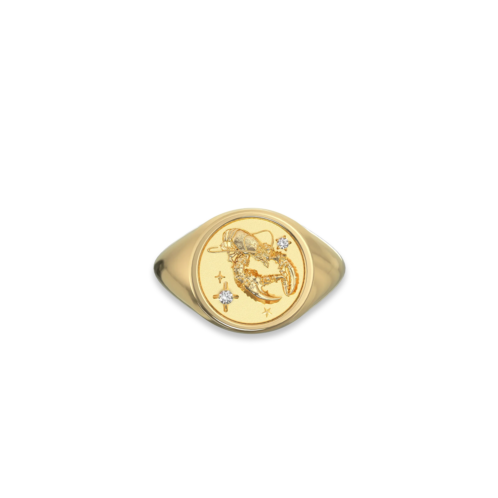 Cancer Small Signet Ring | PASCAL