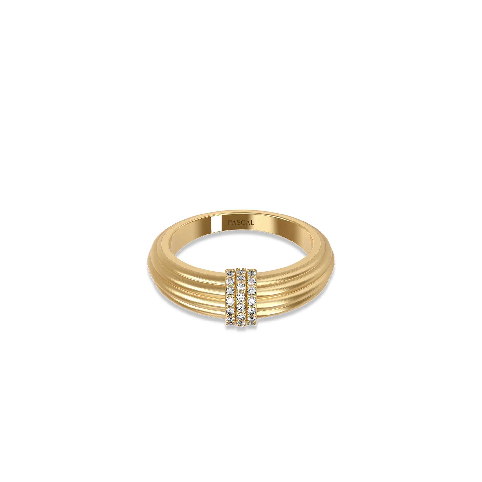 Diamond & Gemstone Dome Rings | PASCAL