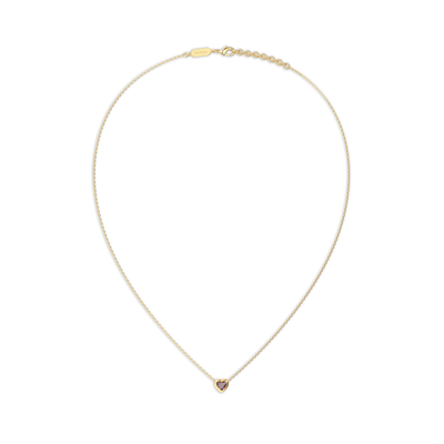 Mini-Herz-Edelstein-Halskette 