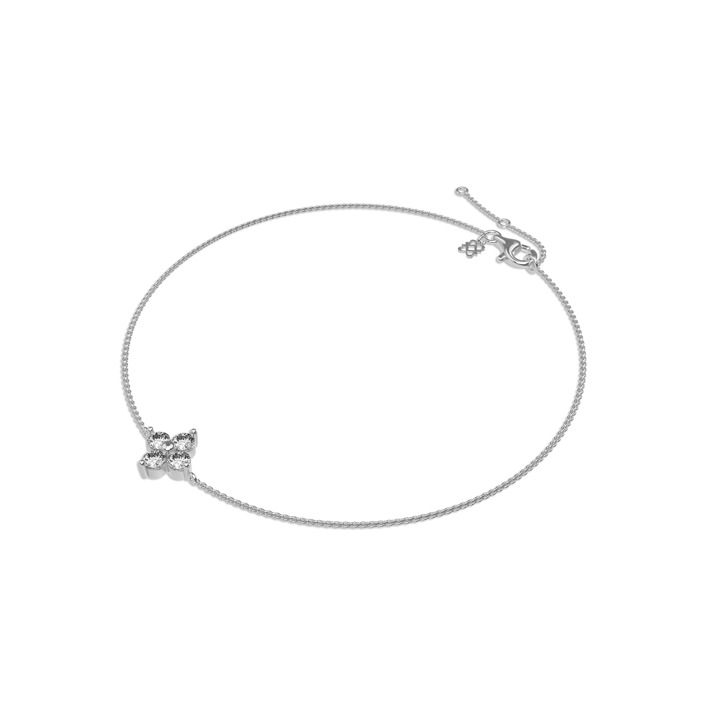 Klassisches Tennisarmband mit Diamanten, 1,5 mm