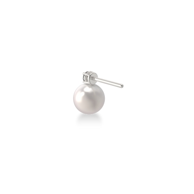 Klassisch elegante Perlen-Diamant-Ohrringe 