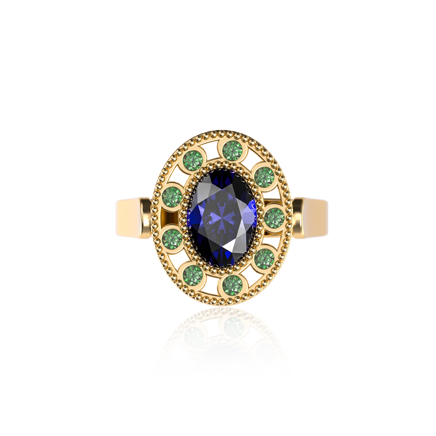 'PASCAL x Dess Dior' Gemstone Cocktail Ring