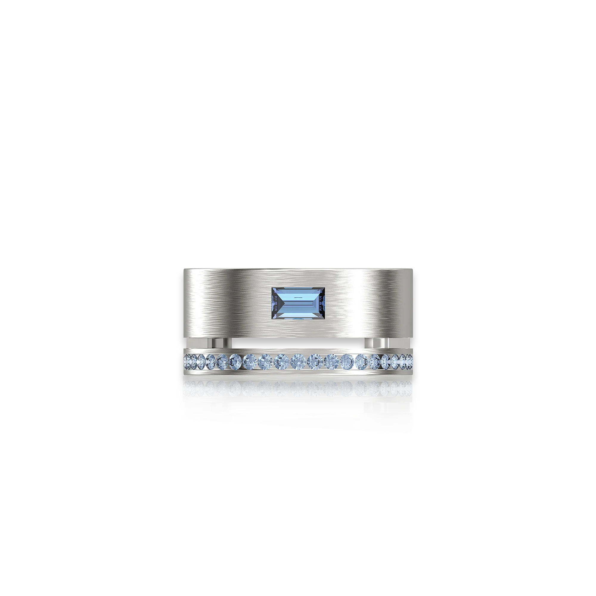 Timeless Gemstone Wide Promise Ring white gold sky blue#color_18k-white-gold-vermeil-sky-blue-gemstone