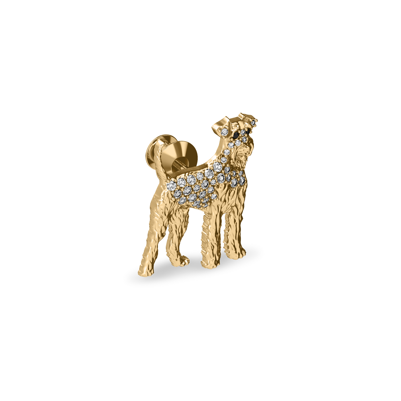 'Airedale Terrier' Diamond Brooch